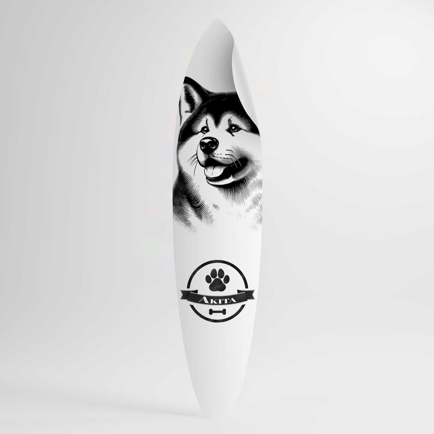 AKITA DOG Peel and Stick Surfboard Sticker
