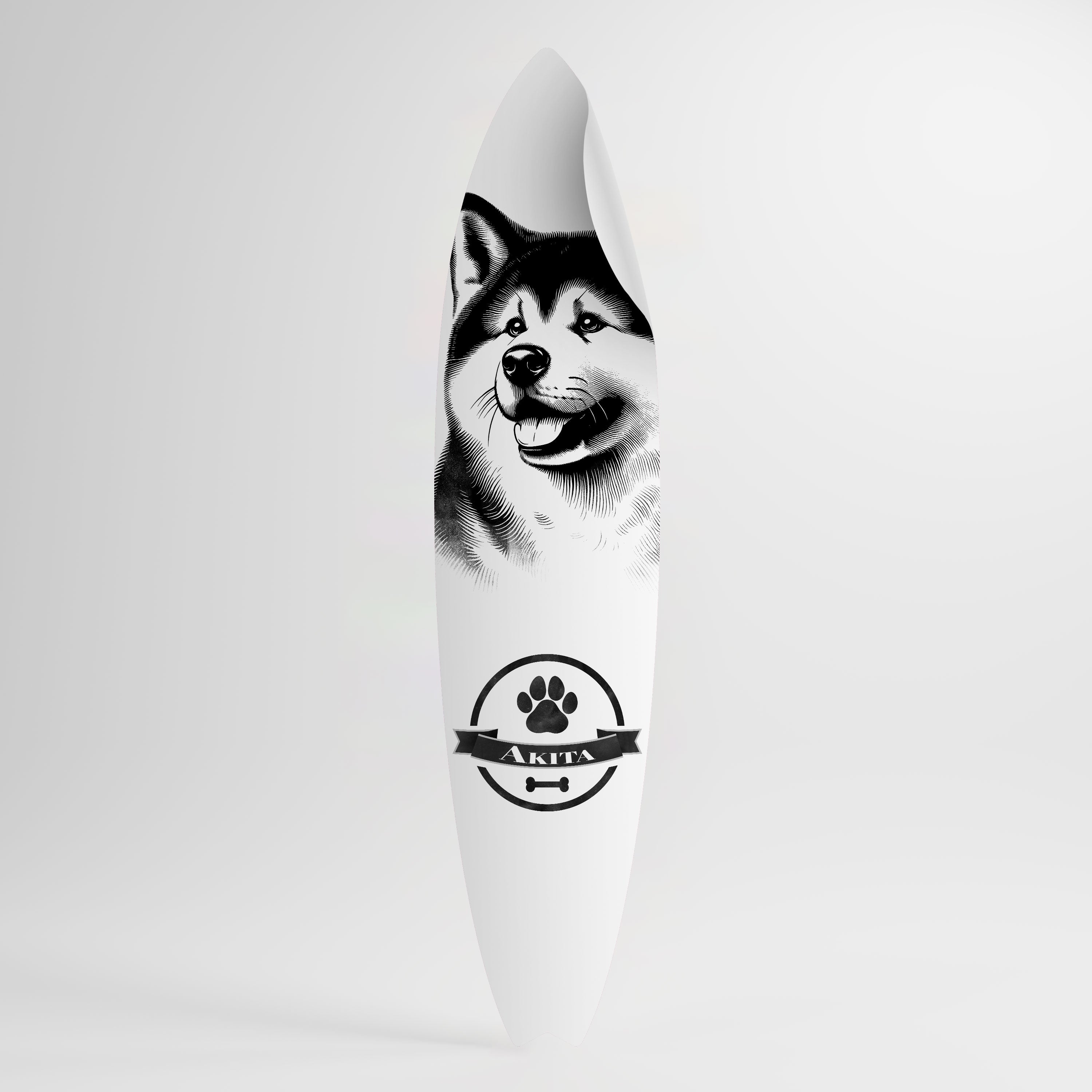 AKITA DOG Väggdekal surfbräda