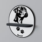 BOXER DOG Art Shelf