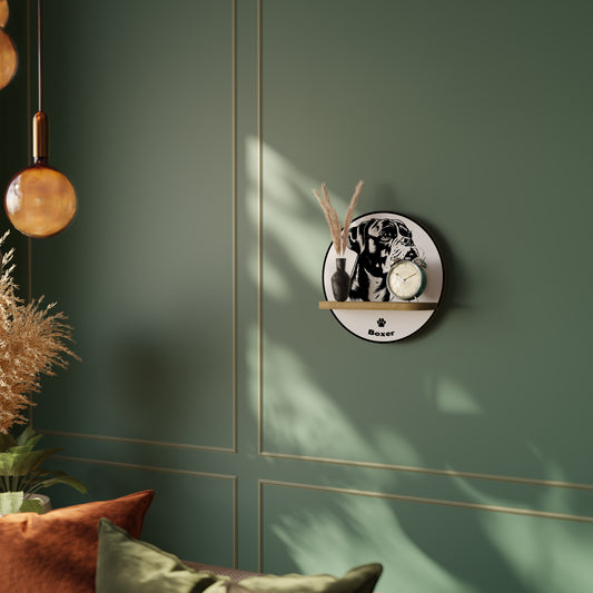 BOXER DOG Art Shelf