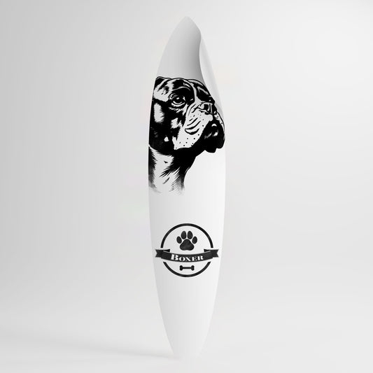 BOXER DOG Peel and Stick Surfboard Sticker