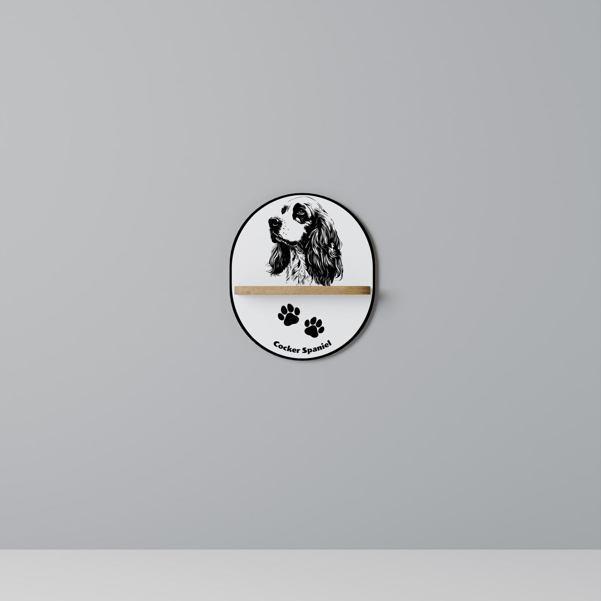 ENGLISH COCKER SPANIEL Art Shelf