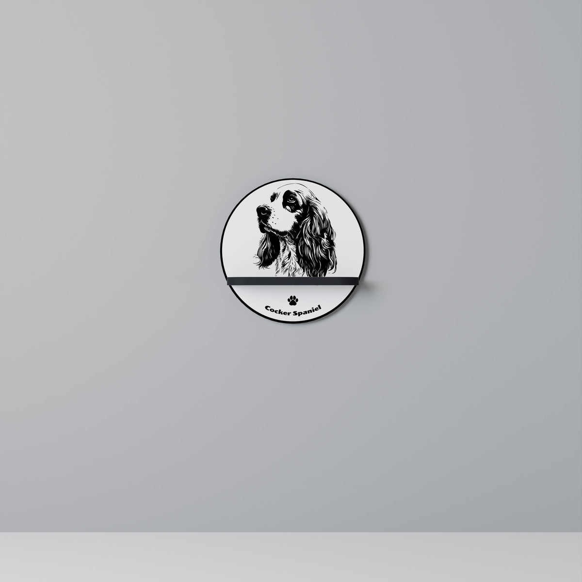 ENGLISH COCKER SPANIEL Art Shelf