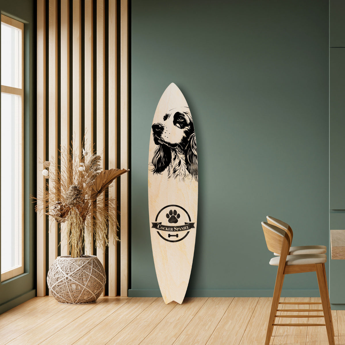 ENGLISH COCKER SPANIEL Surfboard Decorative Panel