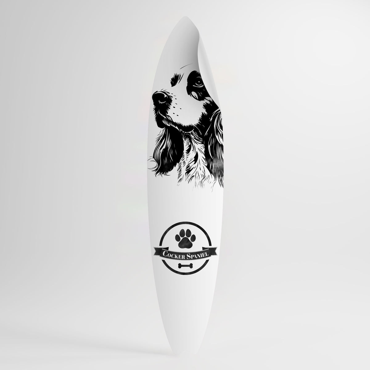 ENGLISH COCKER SPANIEL Väggdekal surfbräda