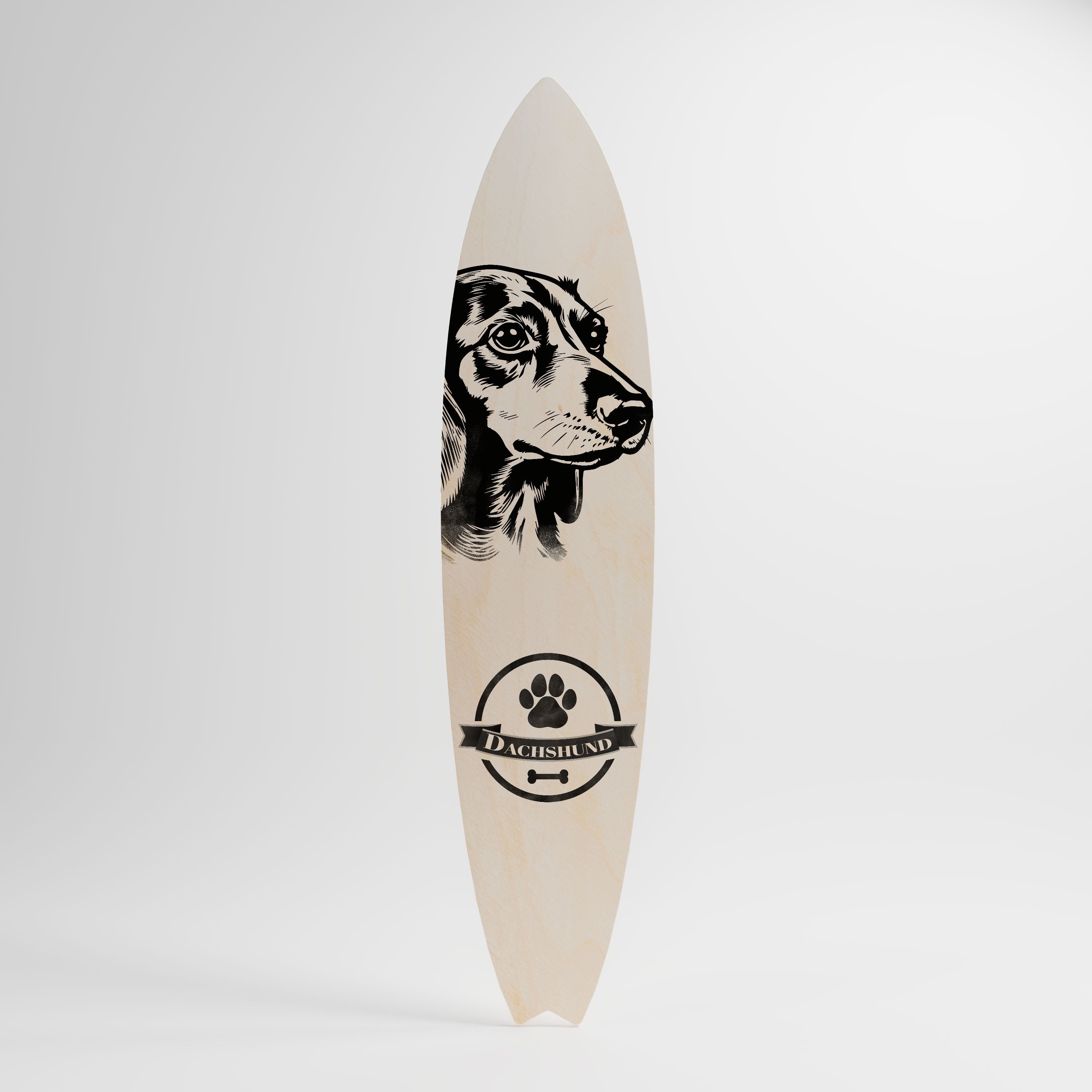 DACHSHUND DOG Dekorativ Surfbräda