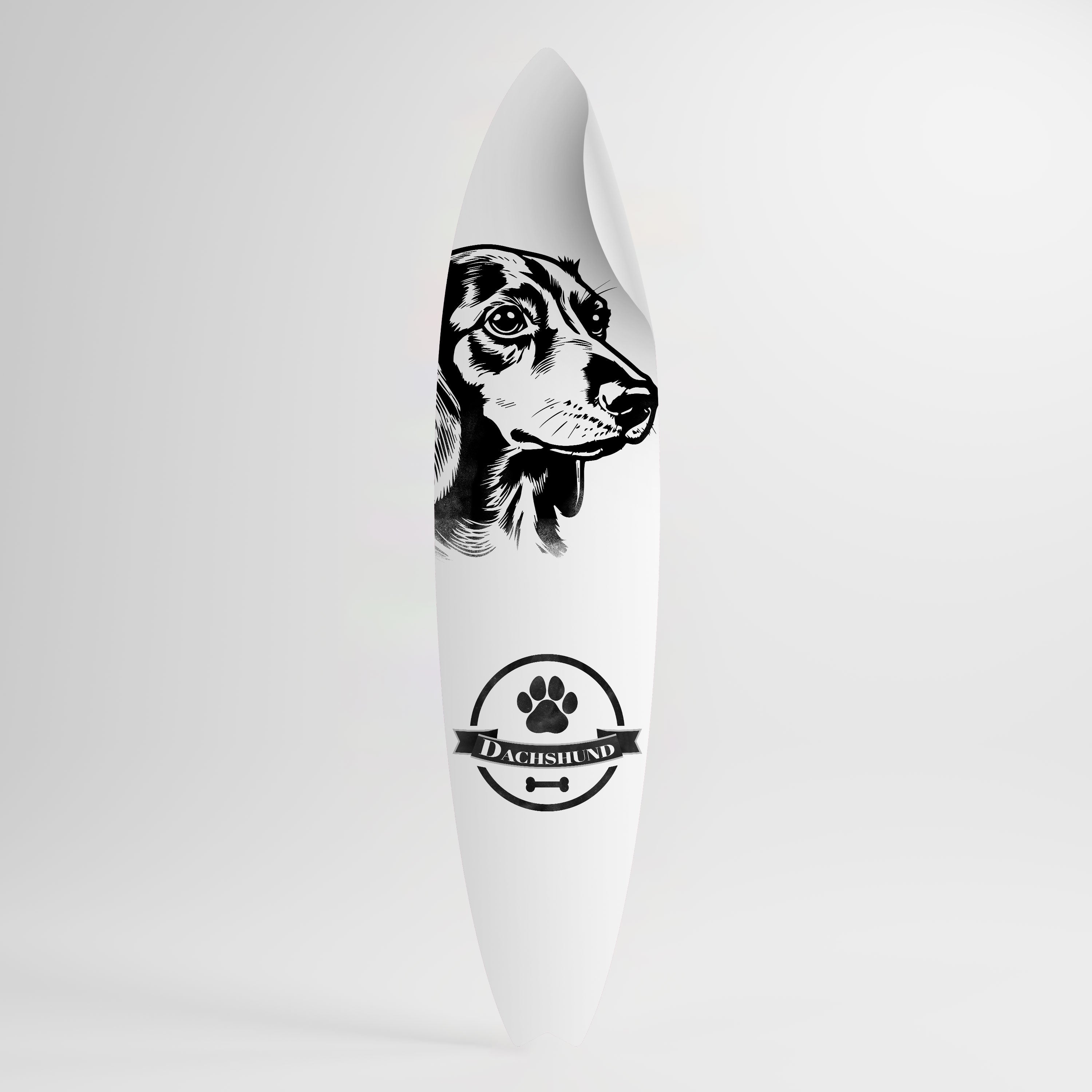 DACHSHUND DOG Väggdekal surfbräda