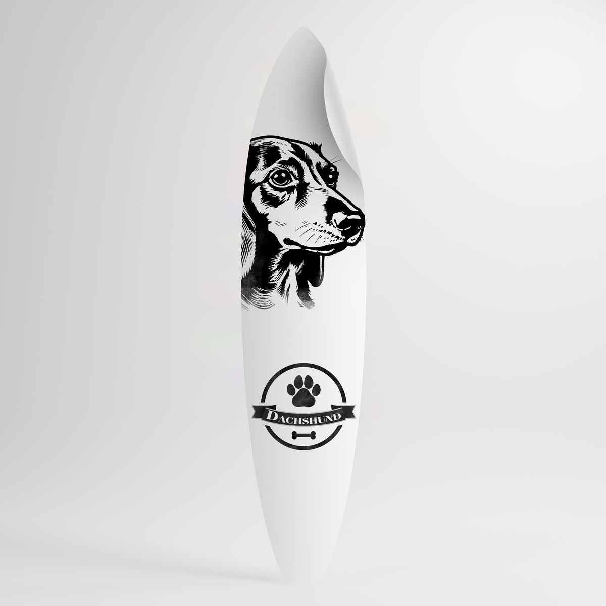 DACHSHUND DOG Väggdekal surfbräda