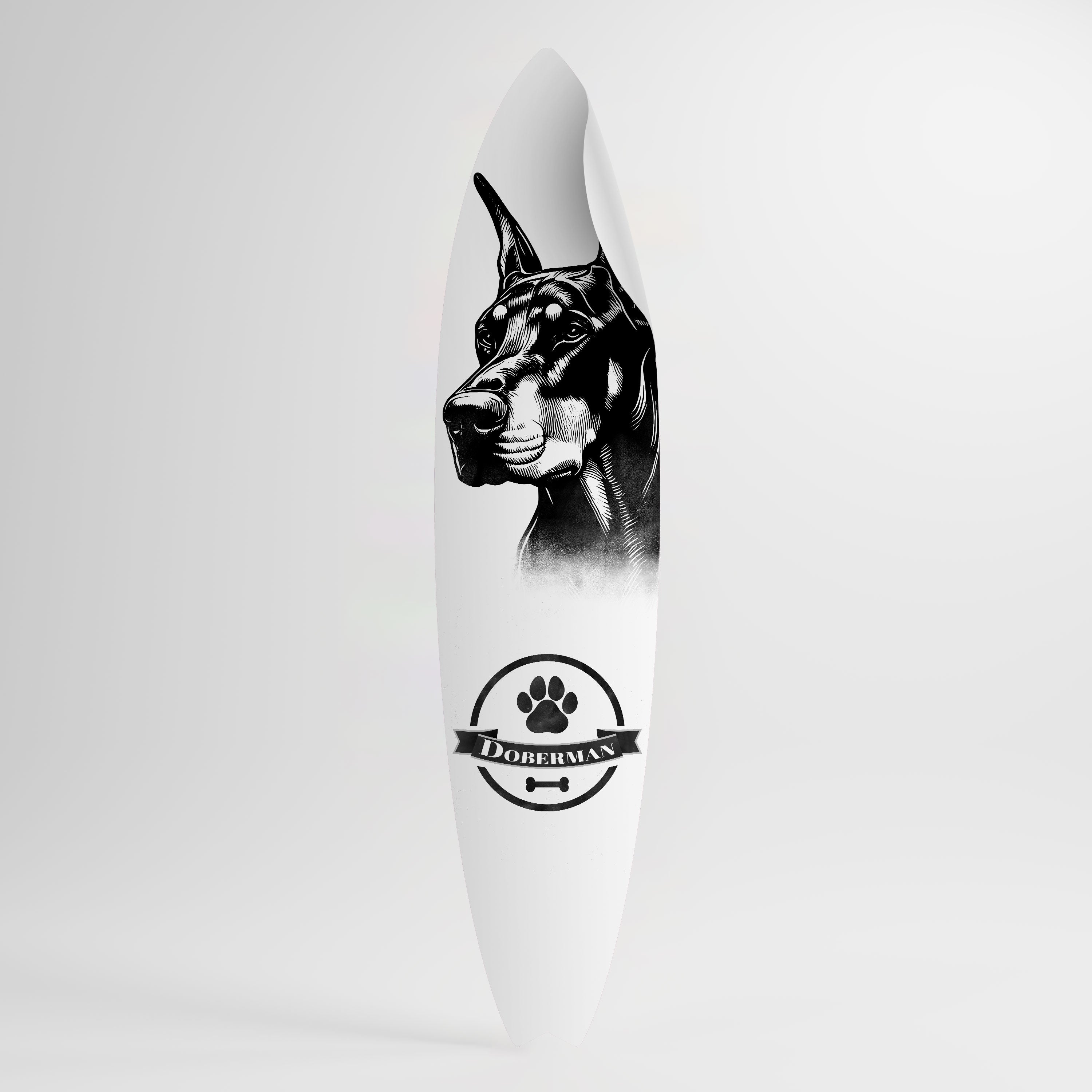 DOBERMAN DOG Väggdekal surfbräda