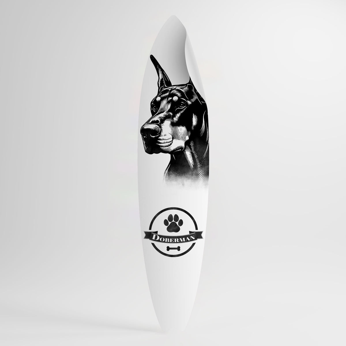 DOBERMAN DOG Väggdekal surfbräda