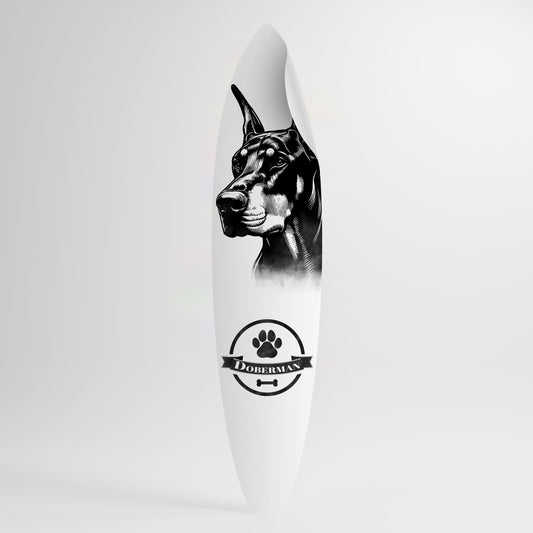 DOBERMAN DOG Väggdekal surfbräda
