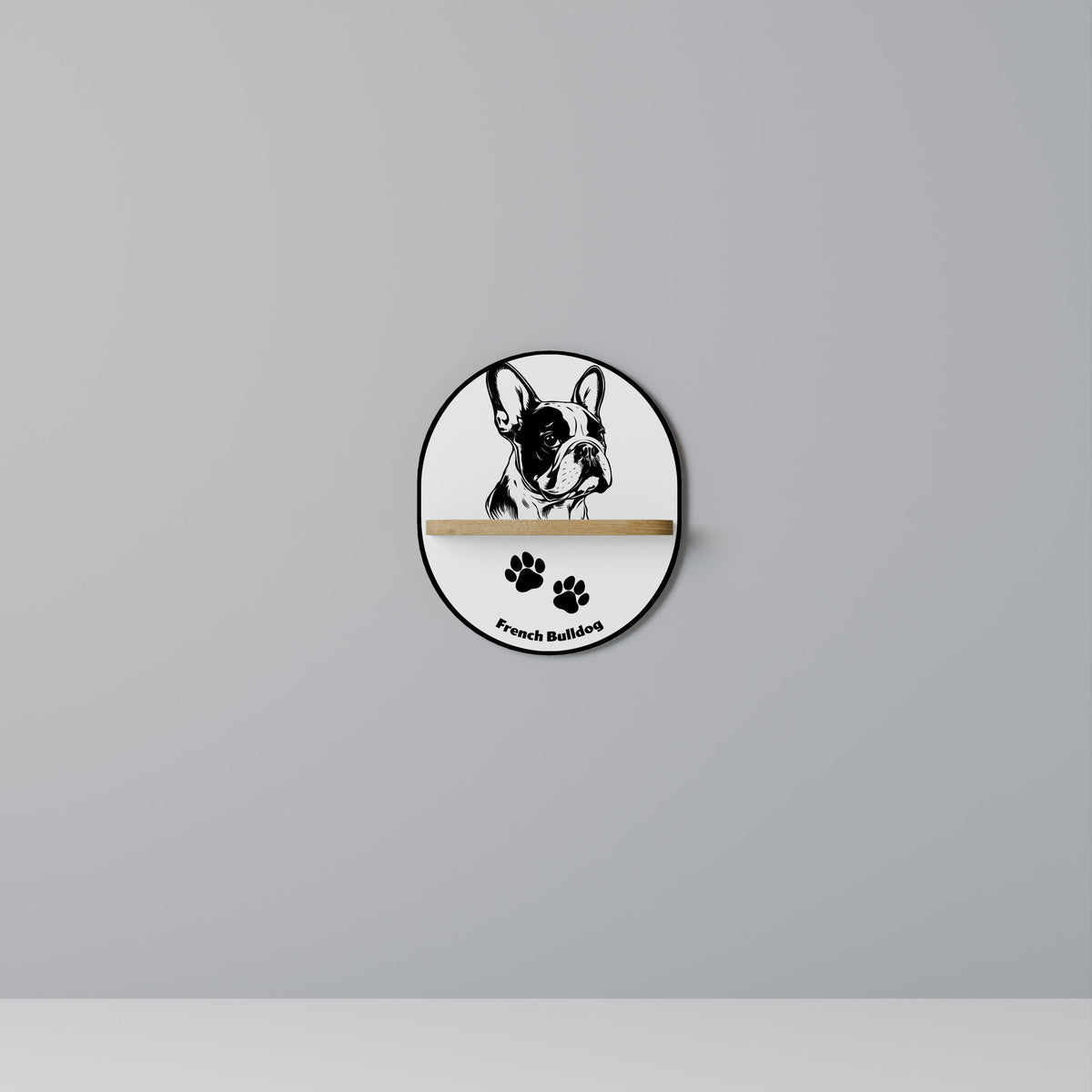 FRENCH BULLDOG Dekorationshylla