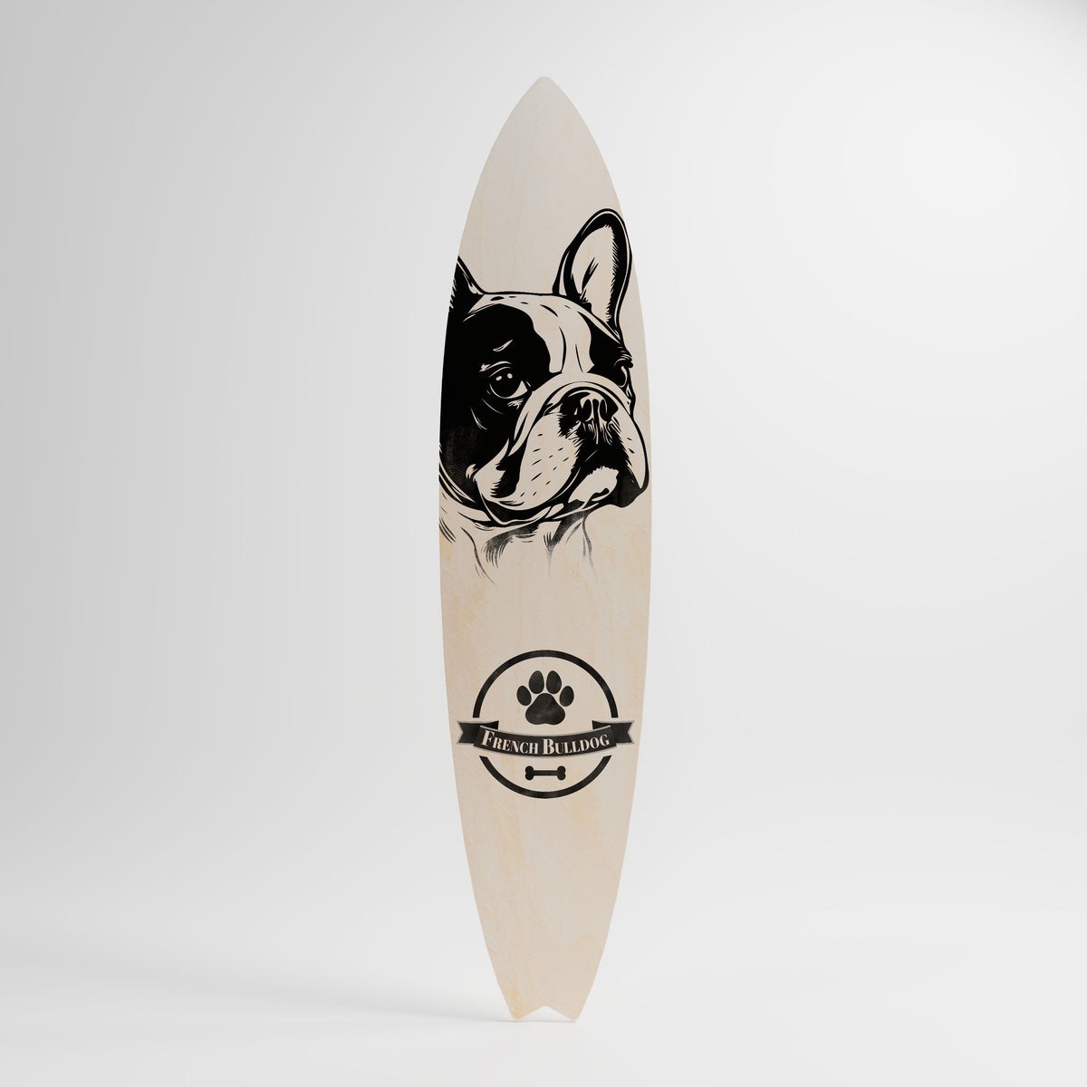 FRENCH BULLDOG Dekorativ Surfbräda