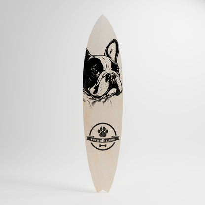 FRENCH BULLDOG Dekorativ Surfbräda