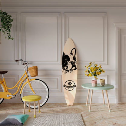 FRENCH BULLDOG Dekorativ Surfbräda