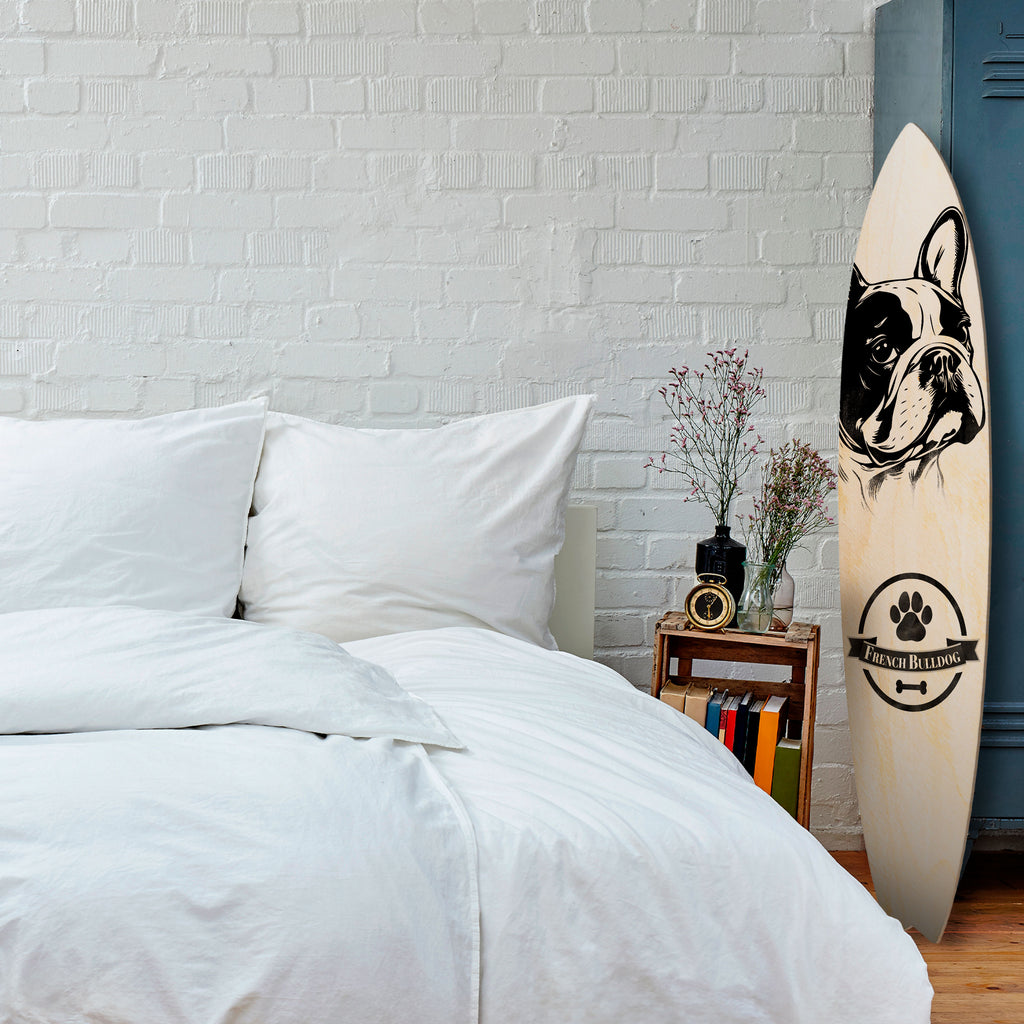 FRENCH BULLDOG Dekorativ Surfbräda