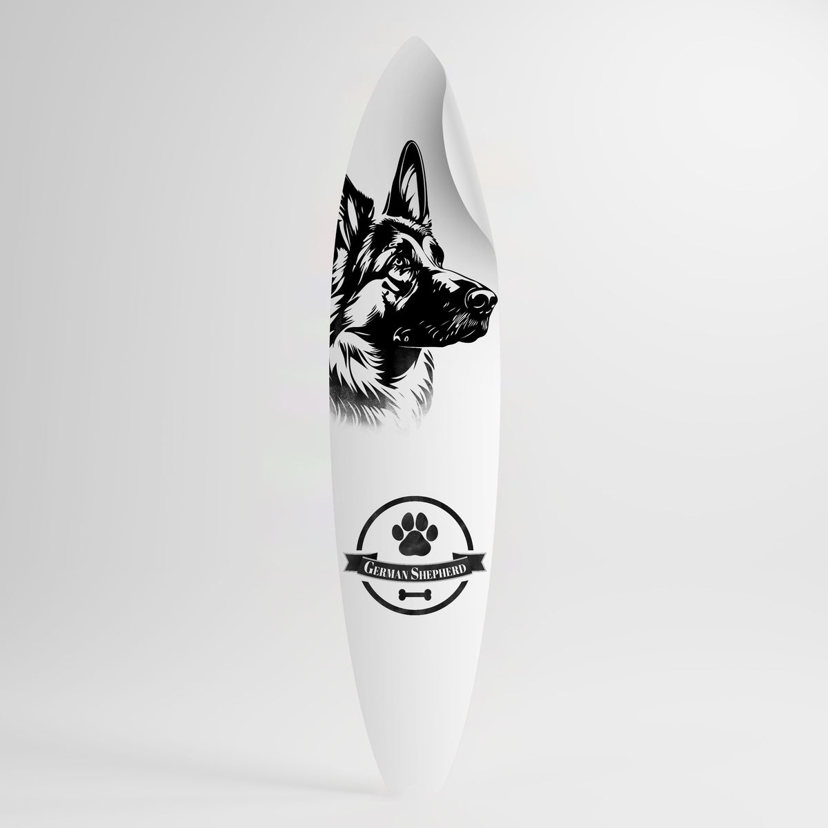 GERMAN SHEPARD Väggdekal surfbräda