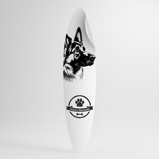 GERMAN SHEPARD Väggdekal surfbräda