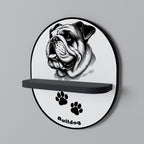 BULLDOG DOG Dekorationshylla