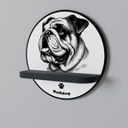 BULLDOG DOG Dekorationshylla