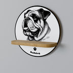 BULLDOG DOG Dekorationshylla