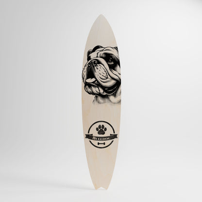 BULLDOG DOG Surfboard Decorative Panel