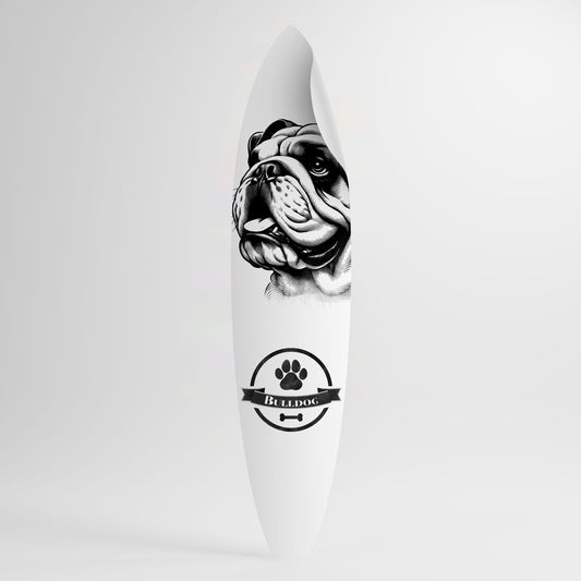 BULLDOG DOG Väggdekal surfbräda