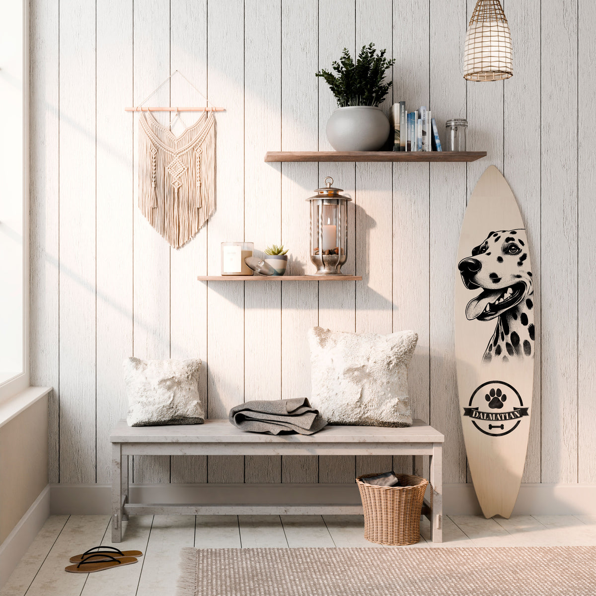 DALMATIAN DOG Surfboard Decorative Panel