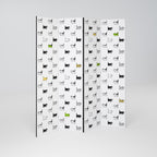 CATS COMPILATION 4-Panel Room Divider