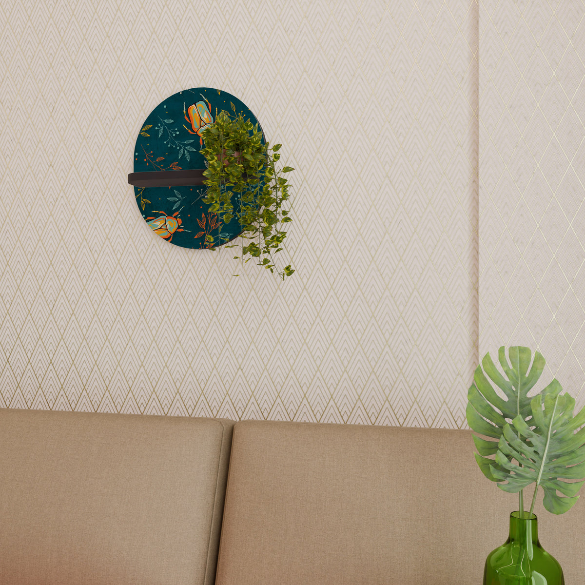 AUTUMN INSECTS Art Shelf