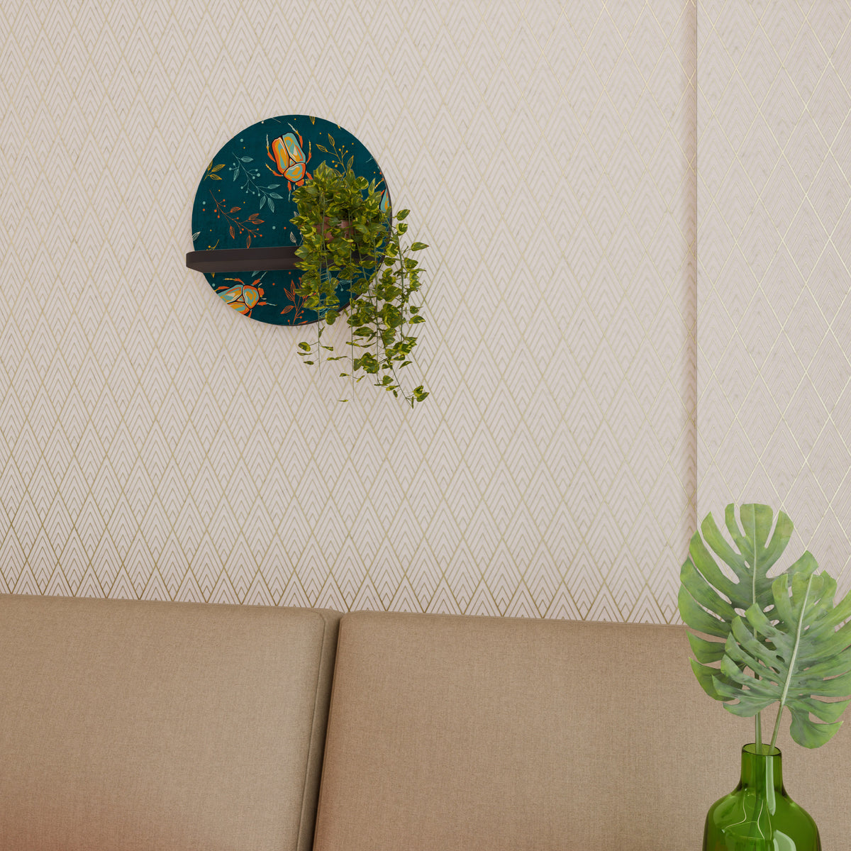 AUTUMN INSECTS Art Shelf