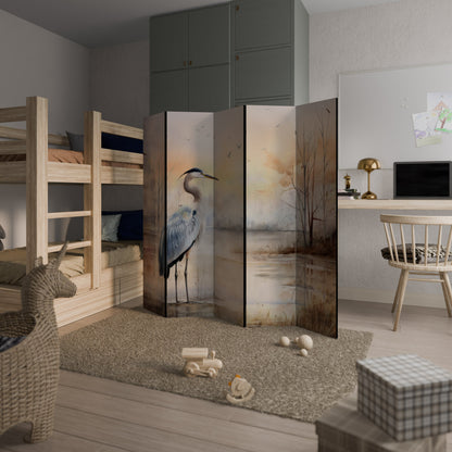 HERON DAYDREAM Decorative 5-Panel Room Divider