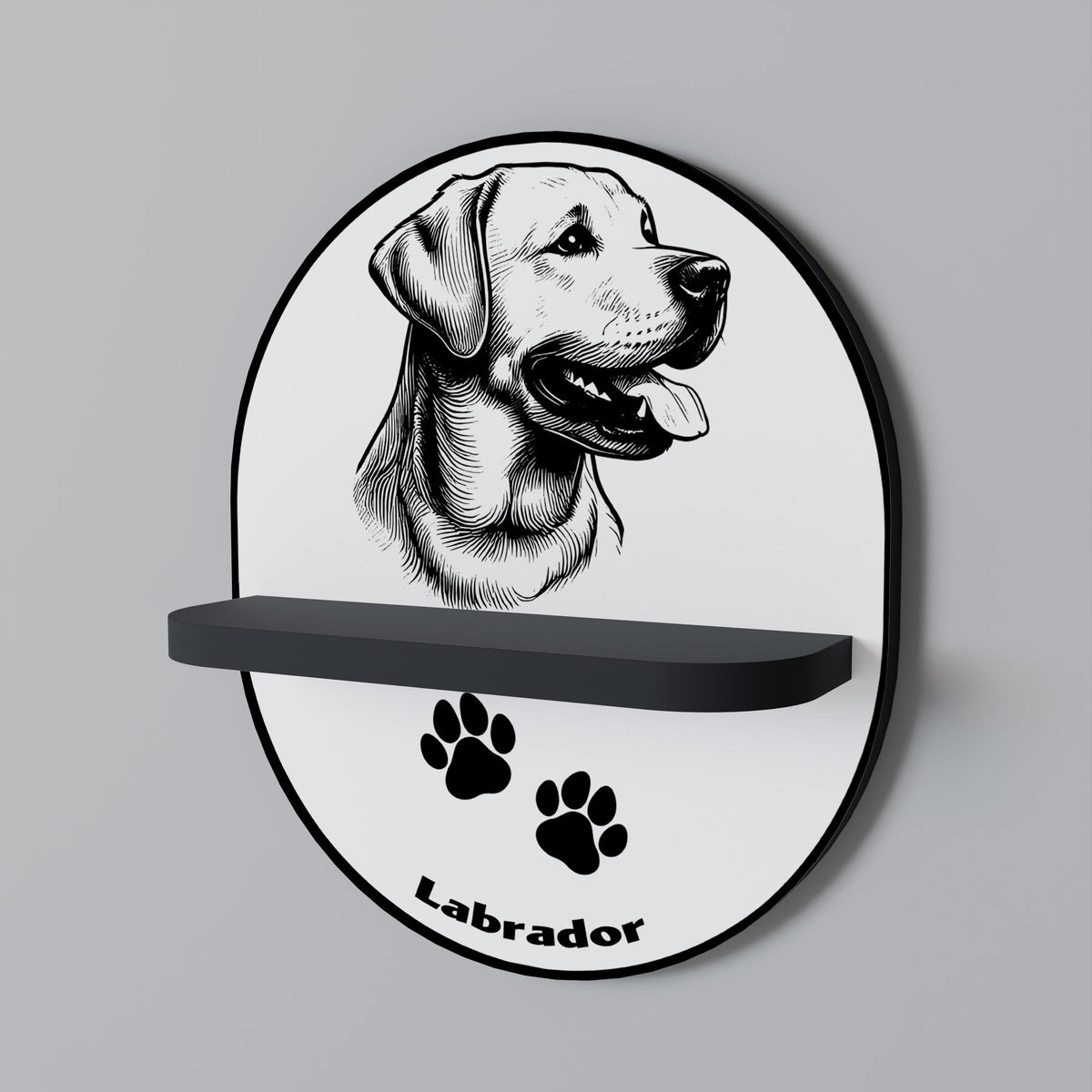LABRADOR DOG Art Shelf