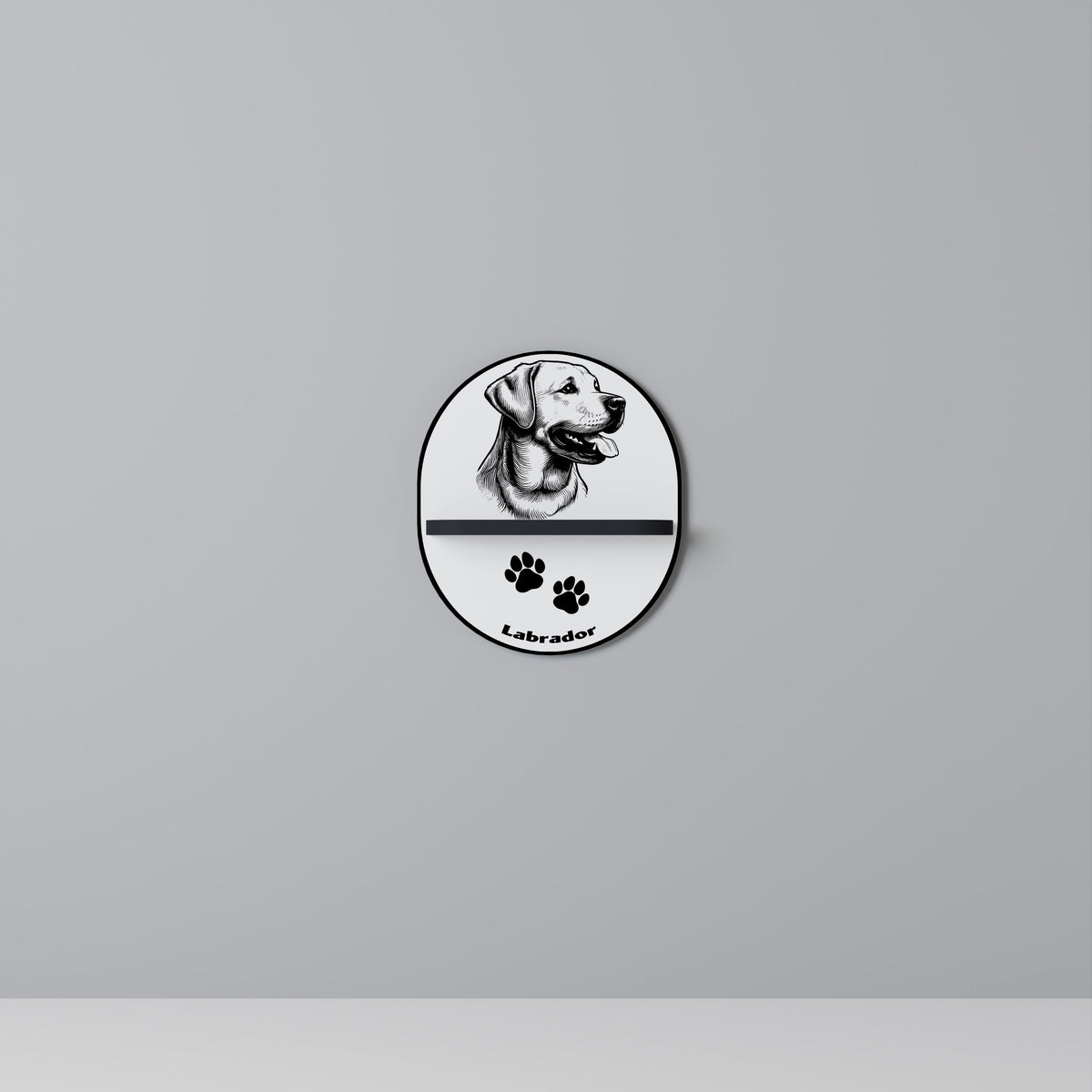 LABRADOR DOG Art Shelf