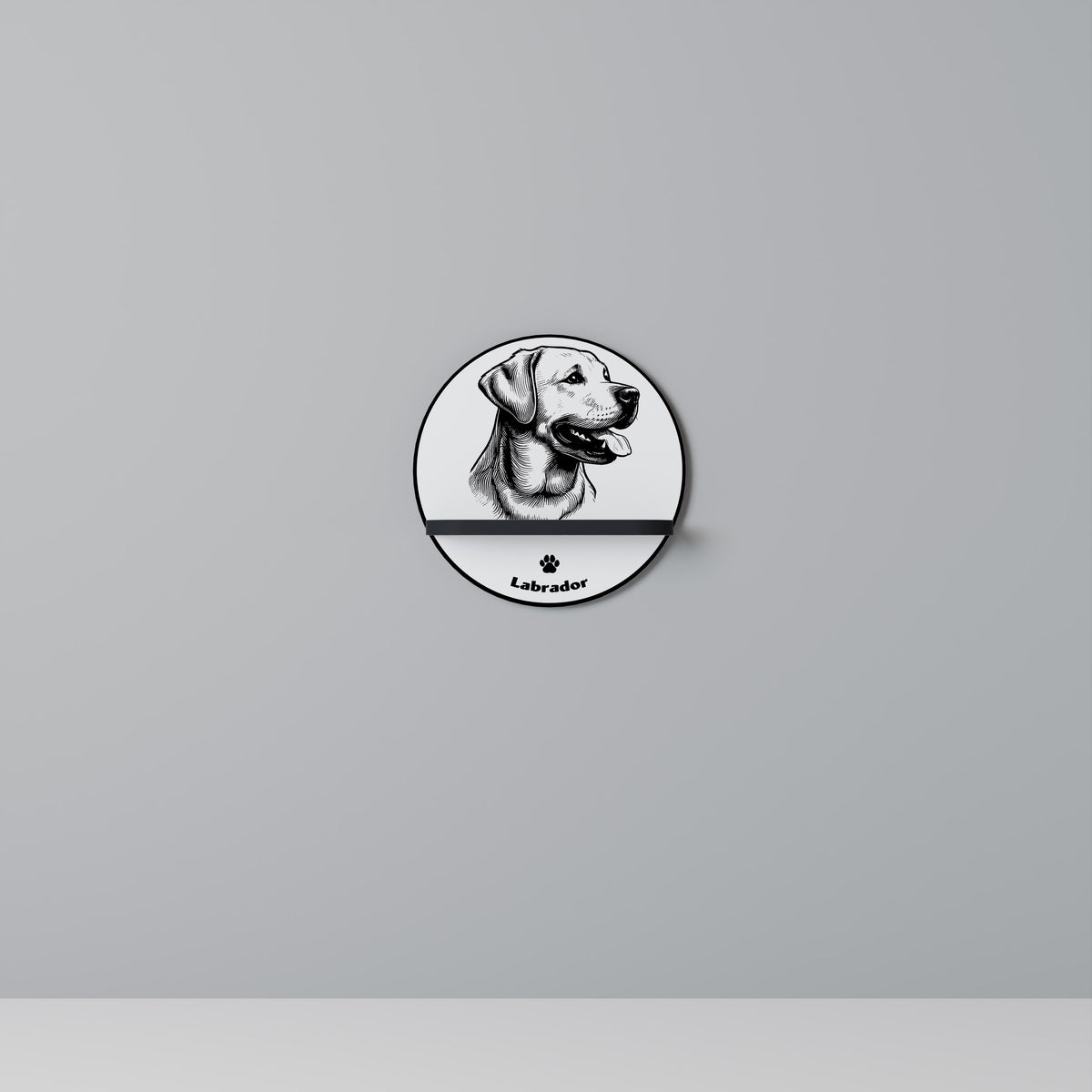 LABRADOR DOG Art Shelf