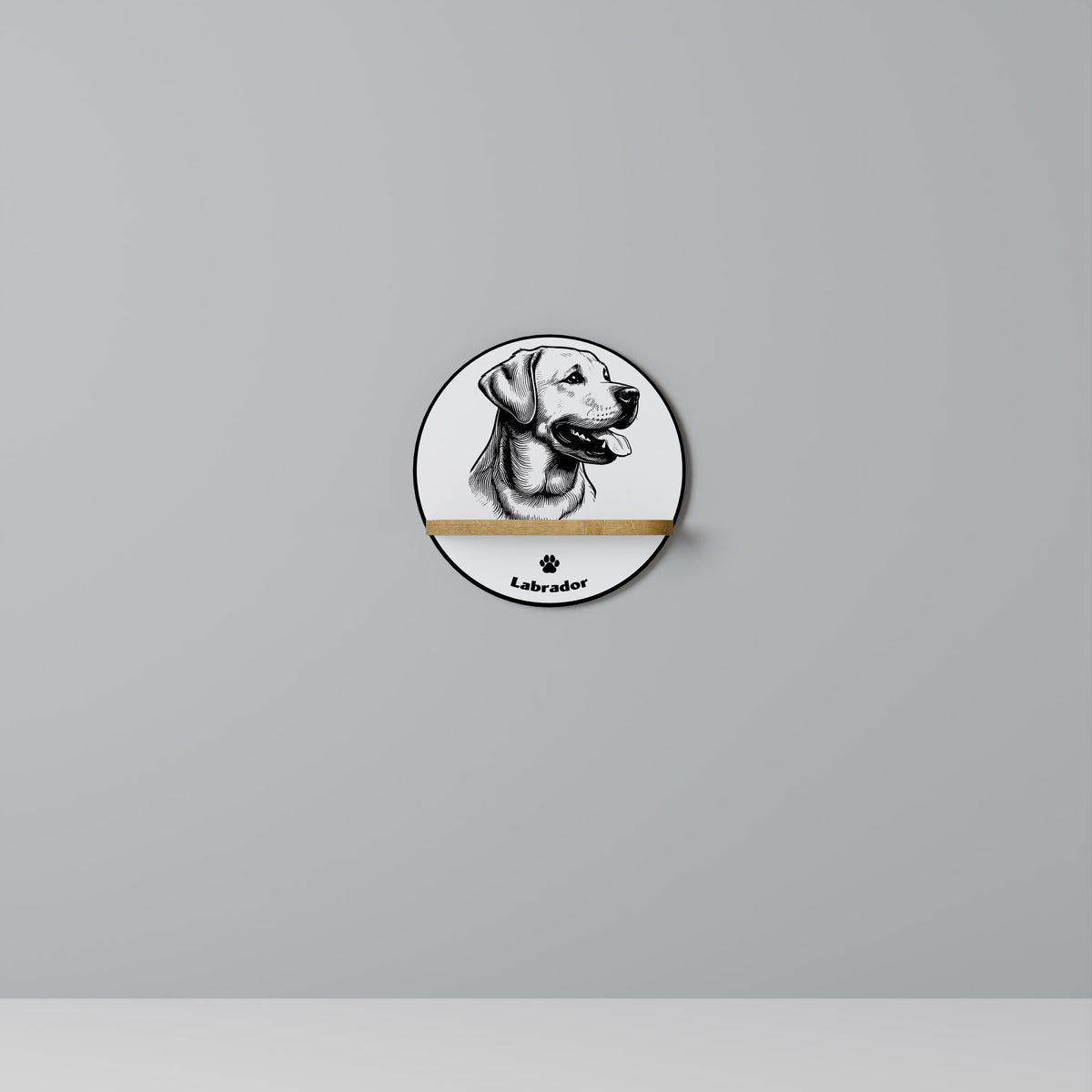 LABRADOR DOG Art Shelf