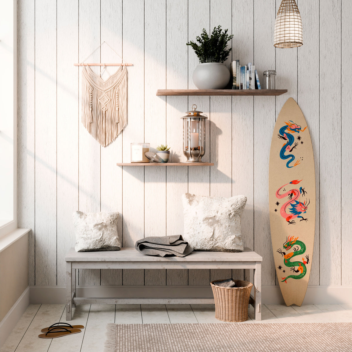 MYTHOLOGICAL CREATURES Dekorativ Surfbräda