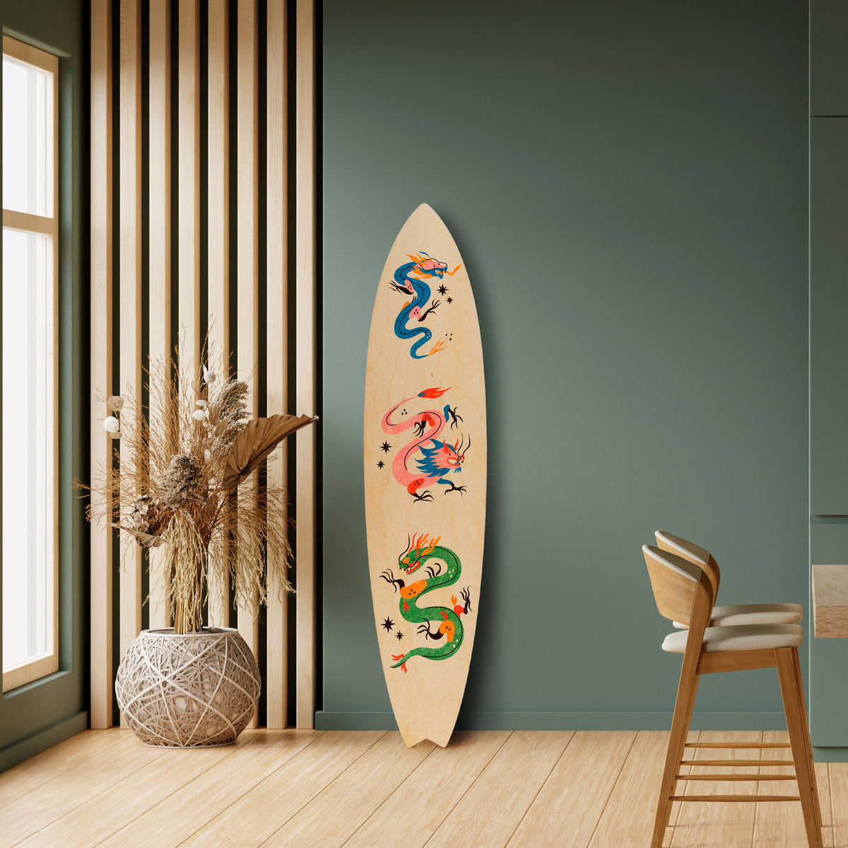 MYTHOLOGICAL CREATURES Dekorativ Surfbräda