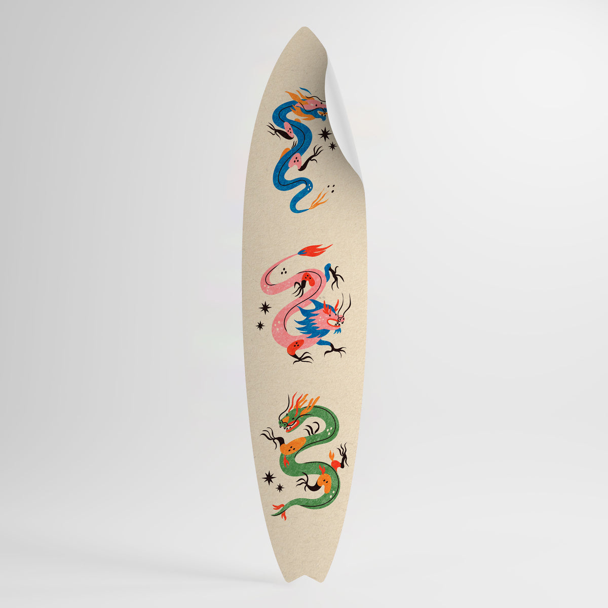 MYTHOLOGICAL CREATURES Väggdekal surfbräda