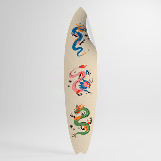 MYTHOLOGICAL CREATURES Väggdekal surfbräda