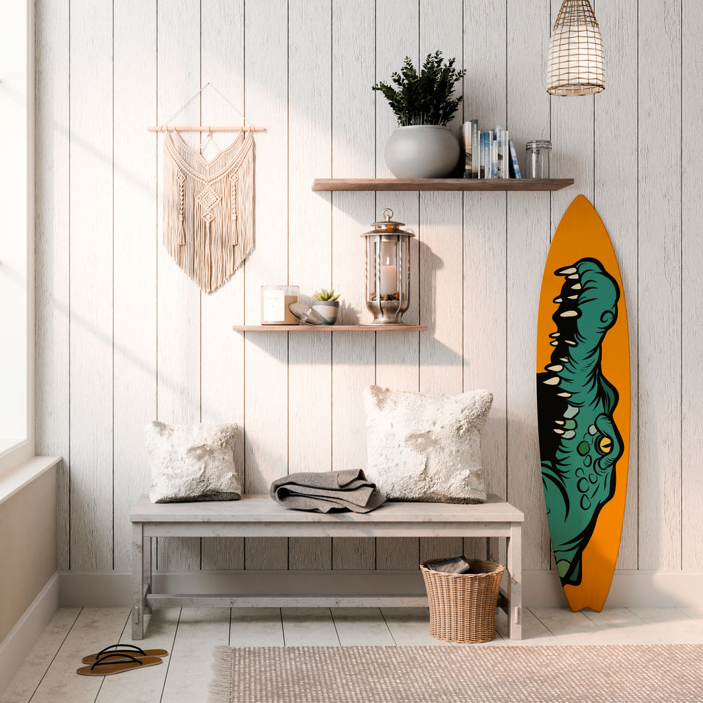 THREATENING GREETING Surfboard Decorative Panel