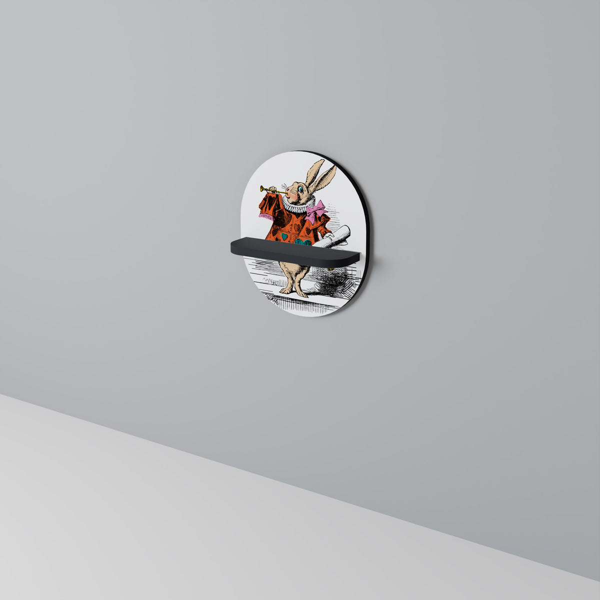 COLORFUL WHITE RABBIT Dekorationshylla