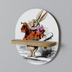 COLORFUL WHITE RABBIT Dekorationshylla