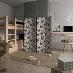 HAPPY HENS Dekorativ rumsavdelare med 4 paneler