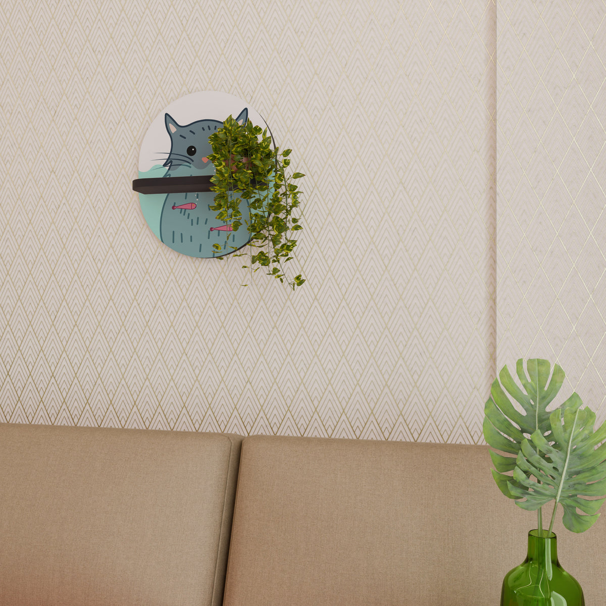 CAT SPLASH Dekorationshylla