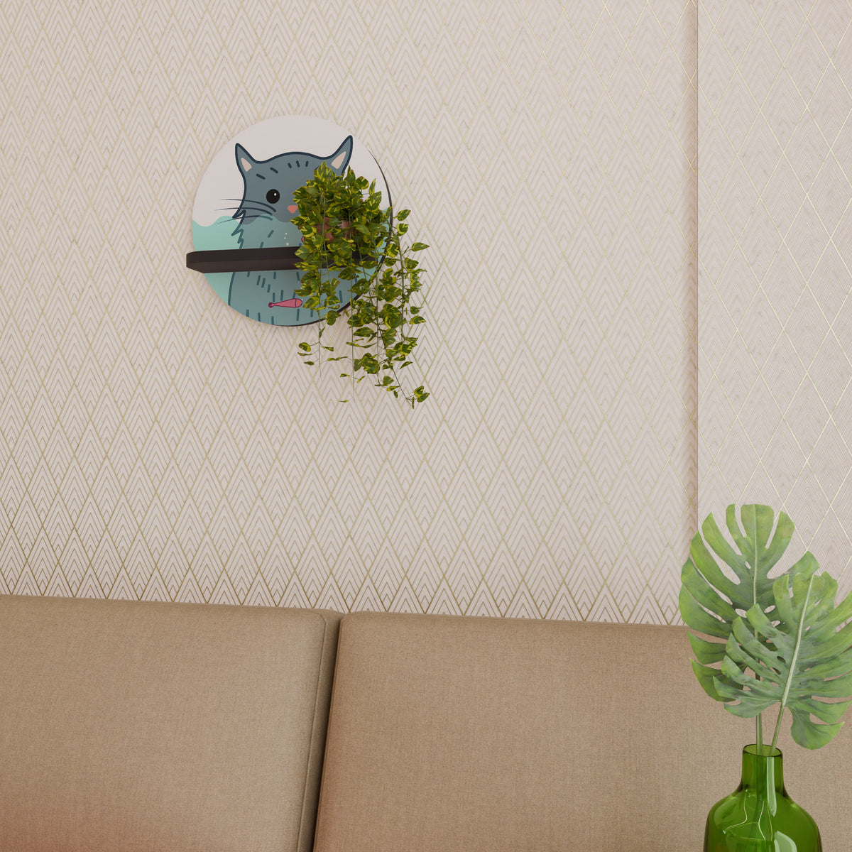 CAT SPLASH Dekorationshylla