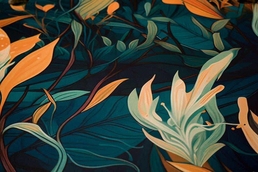 Foto reale del prodotto: FLORAL SERENITY Luckset med 3 dörrar till TV-bänk