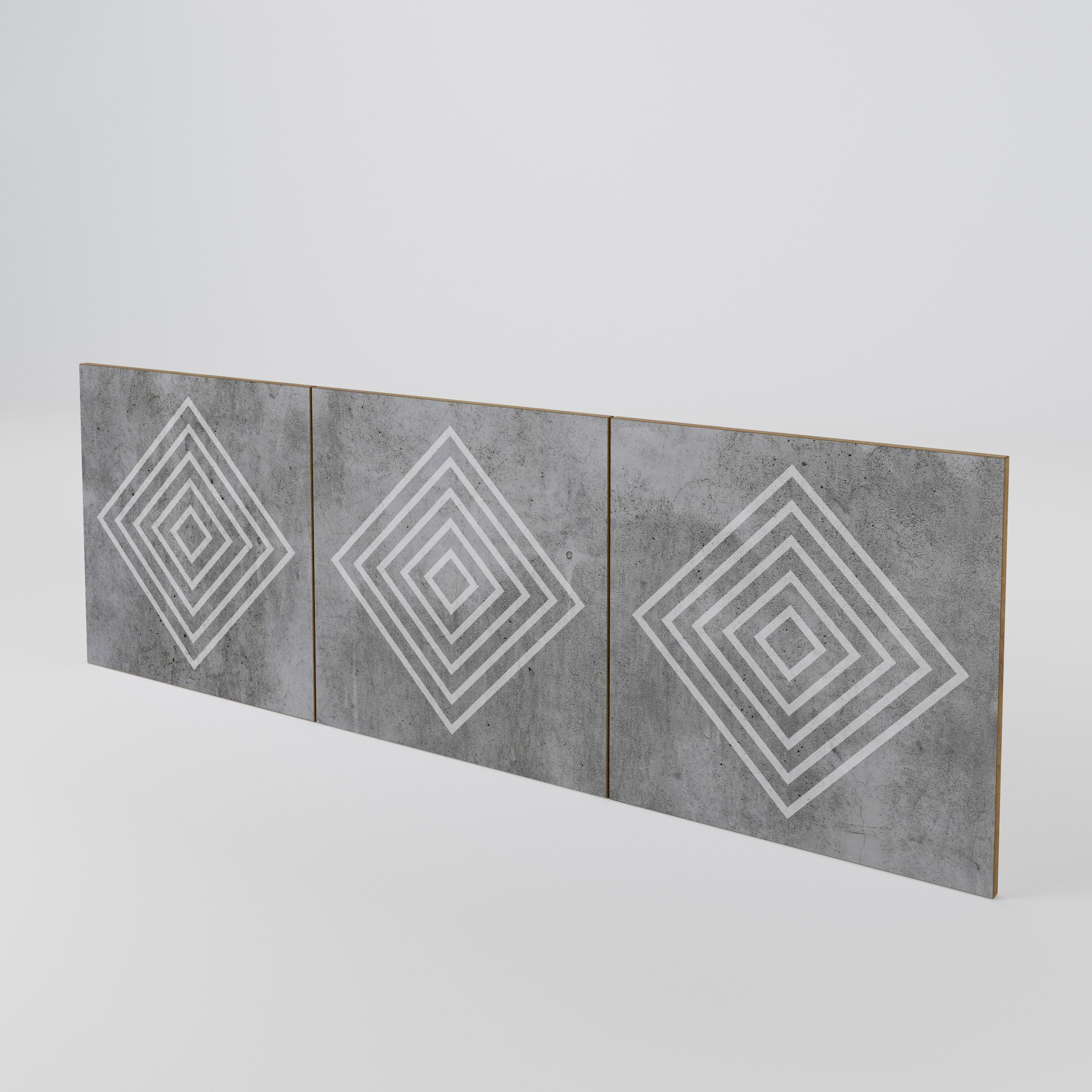 POLYGONAL ARTISTRY Luckset med 3 dörrar till sideboard