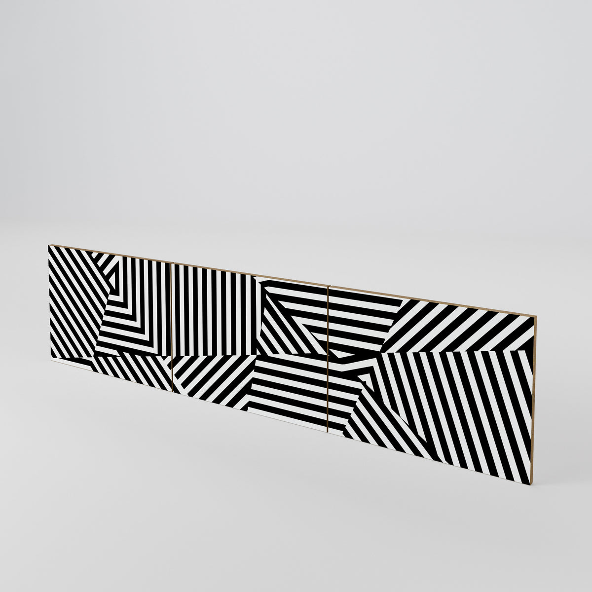 ILLUSIONARY LATTICE Luckset med 3 dörrar till TV-bänk