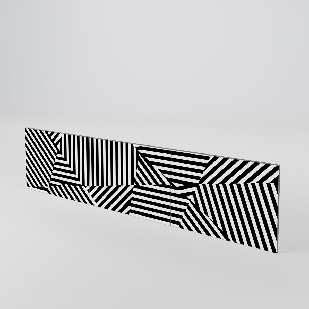 ILLUSIONARY LATTICE Luckset med 3 dörrar till TV-bänk